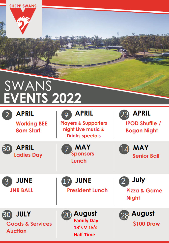 Swans 2022 Events